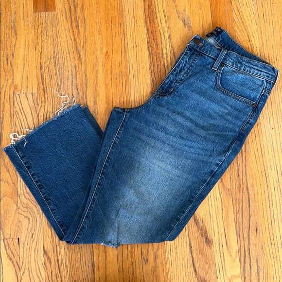 J. Crew Mid-Rise Flare Crop Denim Jeans - Picture 5 of 6